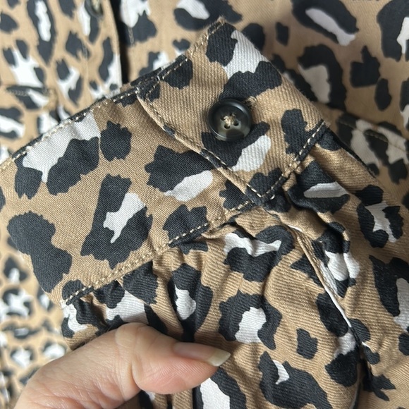 UGG Addley Oversized Animal Print Shirt Dress Size Small - Picture 12 of 16